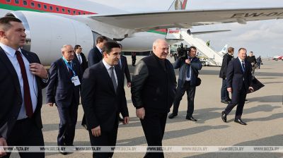 Lukashenko arrives in Azerbaijan on working visit