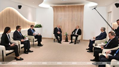 Lukashenko, Aliyev in talks in Baku