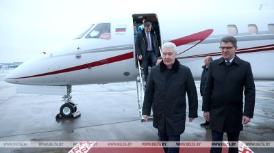 Sobyanin arrives in Minsk