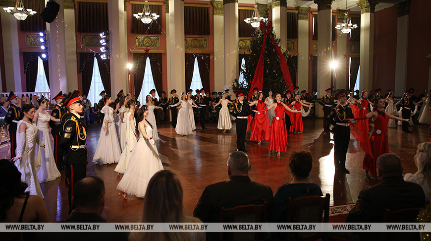 Christmas ball in Minsk Suvorov Military School