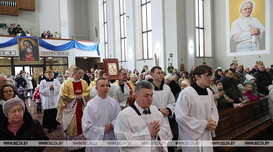 Christmas service in Church of Jesus the Merciful in Vitebsk