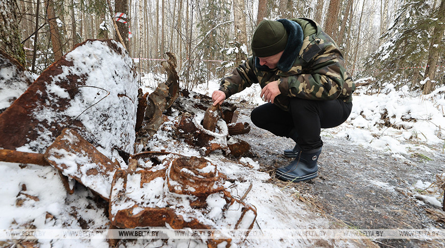 Warplane wreck uncovered in Polotsk District