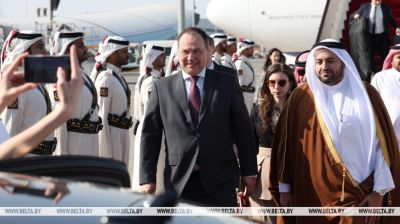 Belarusian PM arrives in Qatar