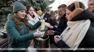 Maslenitsa festival in Vitebsk Medical University 