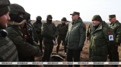 Command-and-staff exercise in Baranovichi District 