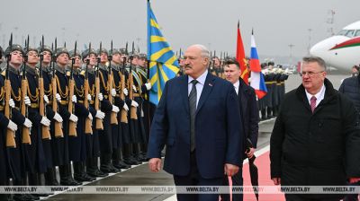 Lukashenko arrives in Russia on official visit