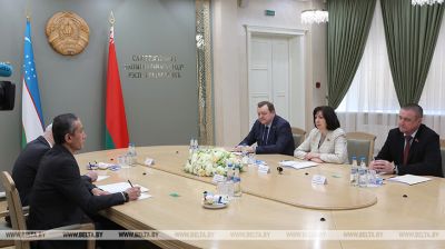 Kochanova meets with Uzbekistan's ambassador 