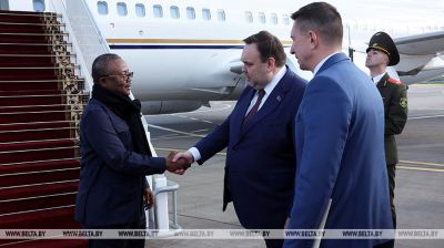 Guinea-Bissau president arrives in Belarus on visit
