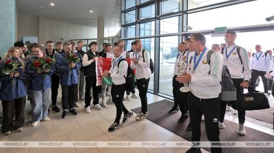 Team Belarus back home as 2025 Beach Soccer World Cup silver medalists