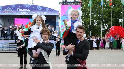 End-of-school ceremony in Gomel