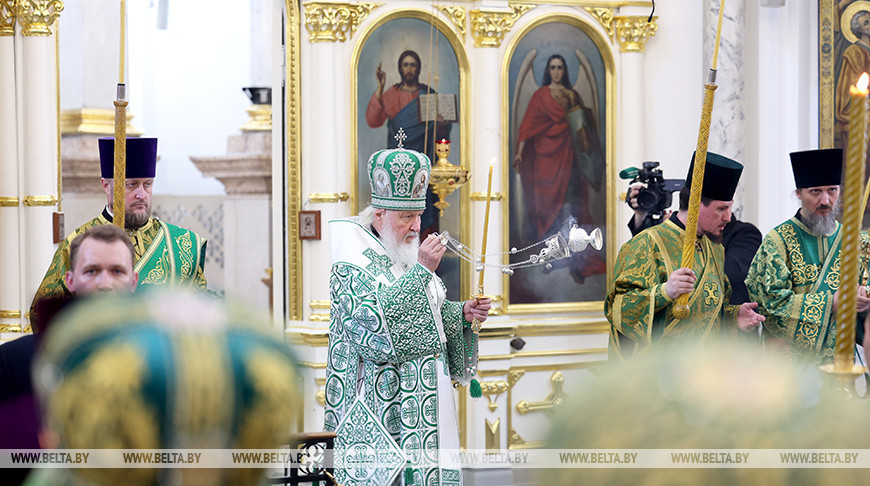 Patriarch Kirill leads divine service in Holy Spirit Cathedral in Minsk Patriarch Kirill leads divine service in Holy Spirit Cathedral in Minsk