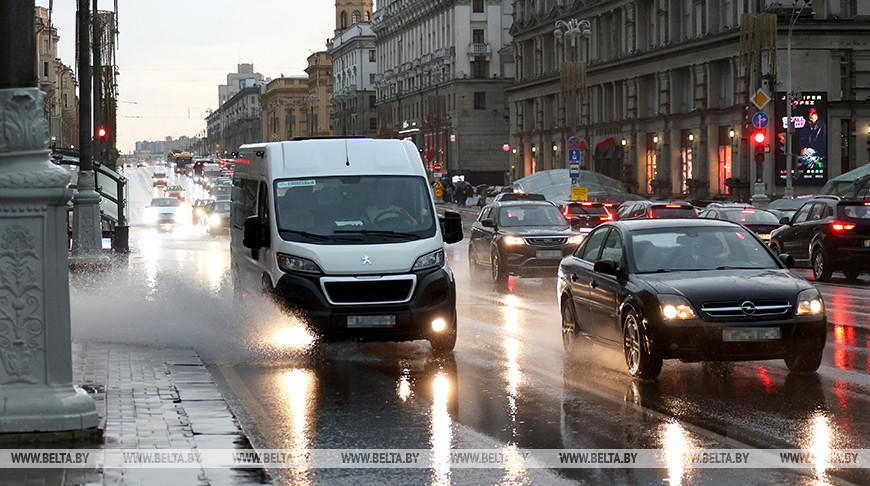  Heavy rain inundates streets across Belarus  
 
  
  