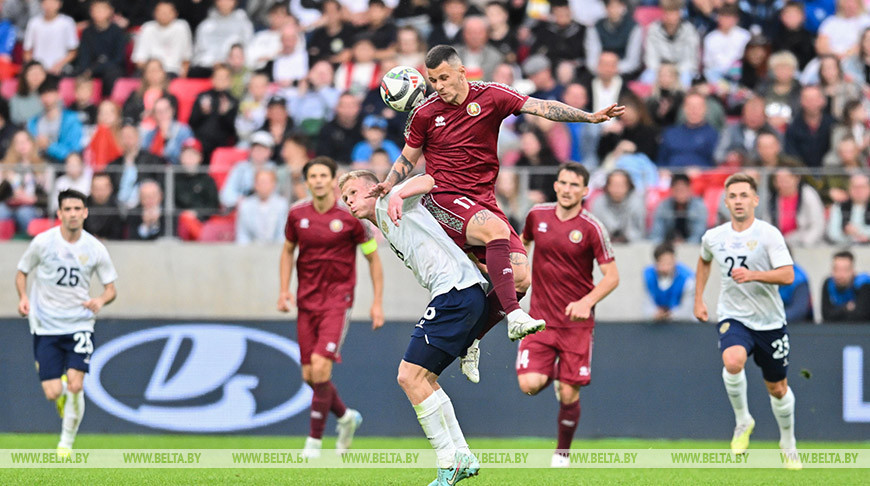 National Football Stadium hosts Belarus v Russia match