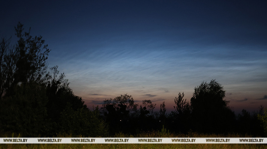 Night shining clouds over Belarus Night shining clouds over Belarus