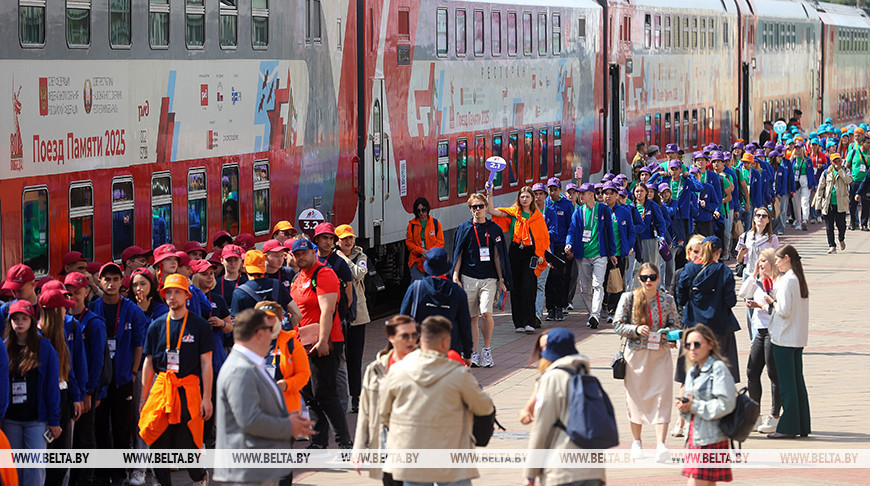 Train Memory arrives in Grodno Train Memory arrives in Grodno
