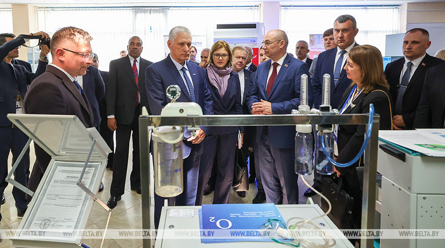 Cuba’s president visits Belmedpreparaty company