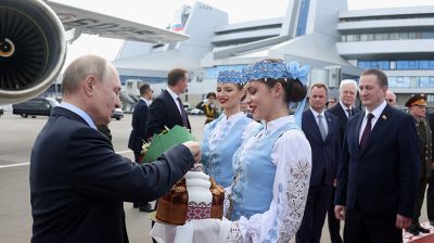 Putin arrives in Belarus on working visit