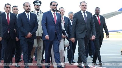 Libyan delegation arrives in Belarus