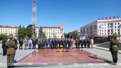  Libyan delegation lays flowers at Victory Monument in Minsk
 
  
  
  