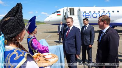 Belarusian PM touches down in Russia’s Gorno-Altaysk