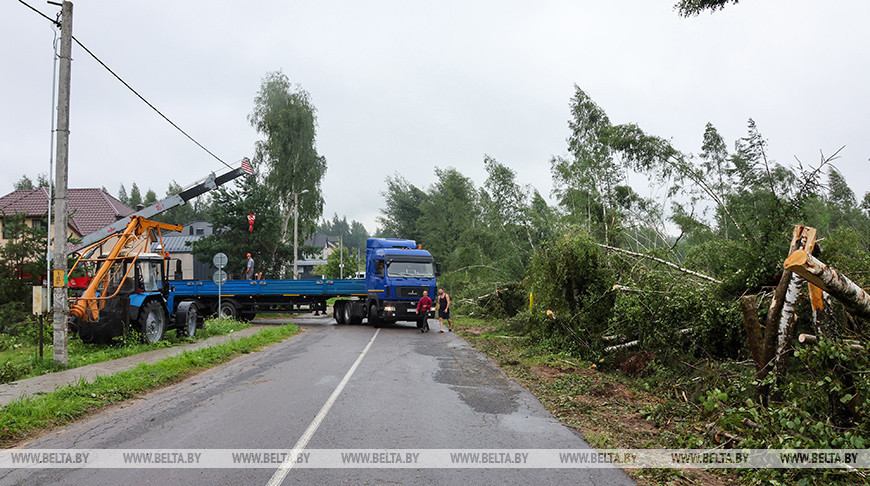 Storm response efforts underway in Minsk District 