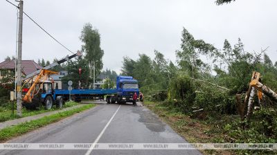 Storm response efforts underway in Minsk District 