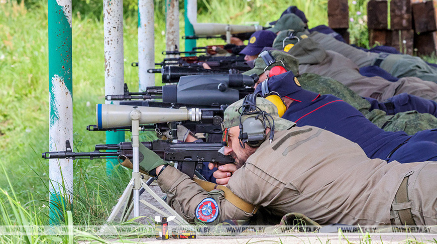 Service weapon shooting competition in Mogilev