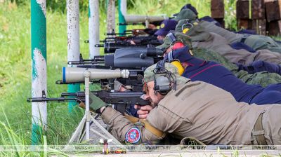 Service weapon shooting competition in Mogilev