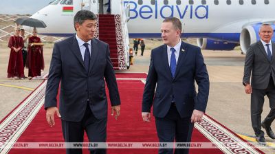 Belarusian PM arrives in Kyrgyzstan for EAEU summit
