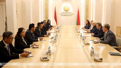 Meeting with Indonesian MPs in Belarus Parliament