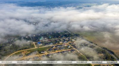 Early morning fog in Grodno