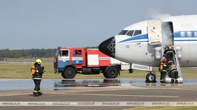 Emergency drill at Minsk National Airport