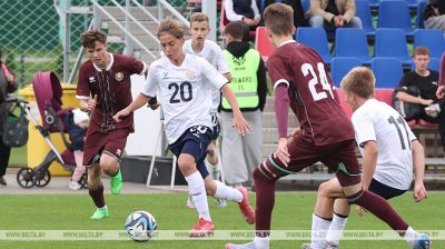 Belarus vs Russia at UEFA Development Tournament in Minsk