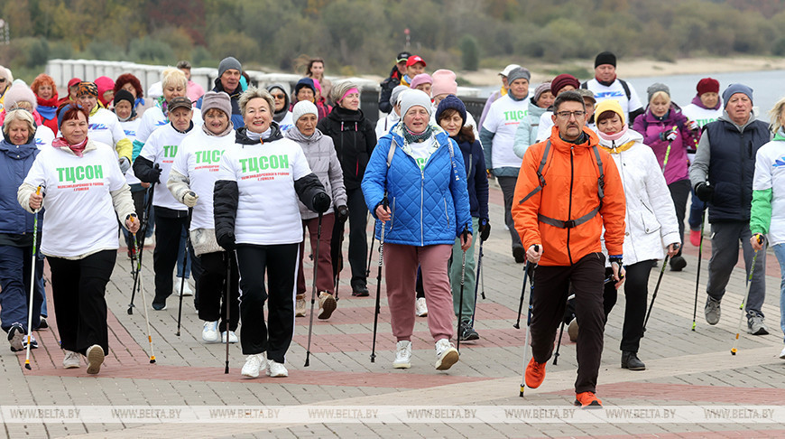 Nordic walking marathon in Gomel 