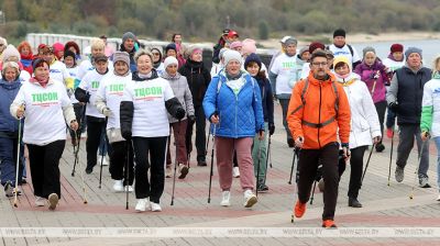 Nordic walking marathon in Gomel 