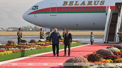 Lukashenko touches down in Dushanbe for CIS Summit