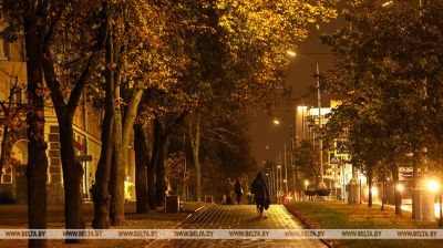 Rainy evening in Minsk