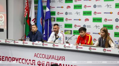 Coaching press conference in Minsk
