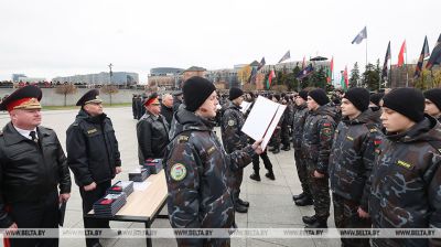 Oath-taking ceremony for members of military-patriotic clubs in Minsk 