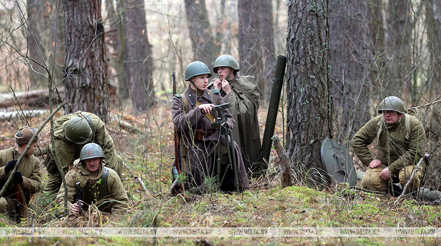 Historical reenactment in Gomel District