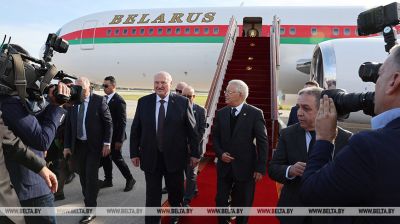 Belarusian president touches down in Algeria 