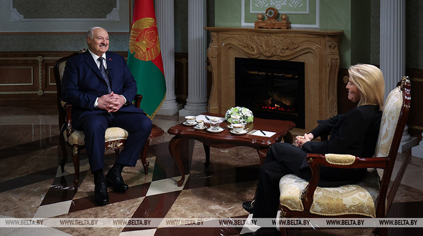 Lukashenko gives interview to U.S. channel Newsmax
  
  