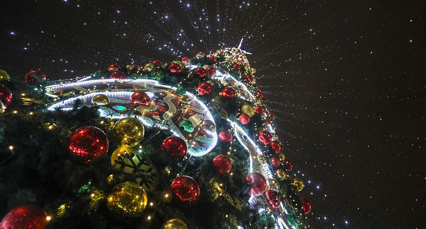 Christmas lights in Minsk