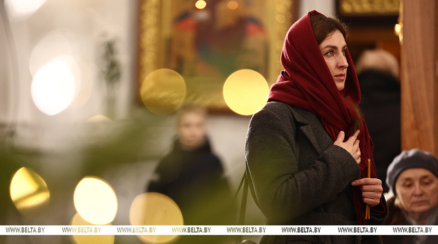 Orthodox believers of Belarus celebrate Christmas