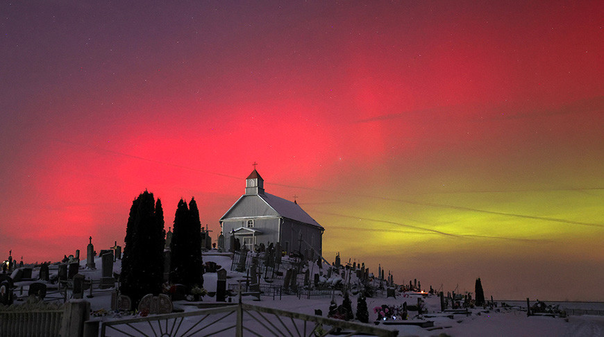 Northern lights near Grodno 
  
   
  