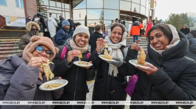  Foreign students at Vitebsk Medical University celebrate Maslenitsa
 
  
  