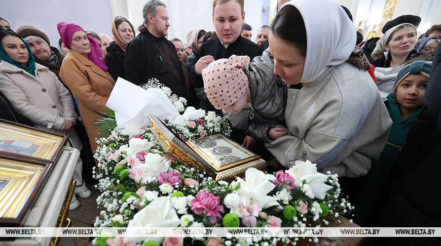 Reliquary with Belt of Theotokos arrives in Vitebsk