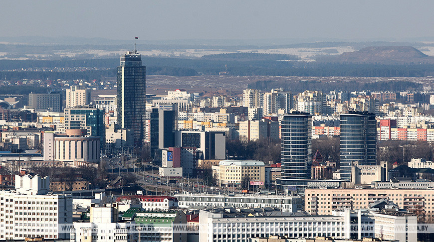 Bird’s eye view of Minsk