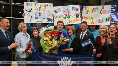Belarus’ team back home from Winter Paralympics