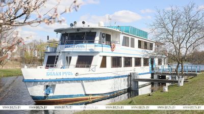 Belaya Rus cruise ship sets out on its first voyage of 2026